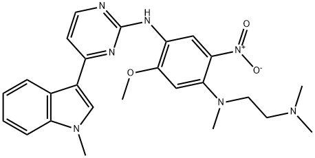 N1-[2-(Dimethylamino)ethyl]-5-methoxy-N1-methyl-N4-[4-(1-methyl-1H-indol-3-yl)-2-pyrimidinyl]-2-nitro-1,4-benzenediamine