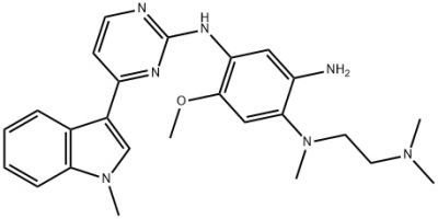 N1-[2-(Dimethylamino)ethyl]-5-methoxy-N1-methyl-N4-[4-(1-methyl-1H-indol-3-yl)-2-pyrimidinyl]-1,2,4-benzenetriamine