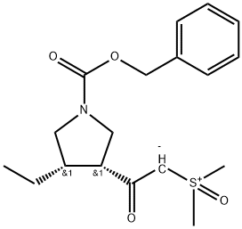 [2-[(3R,4S)-4-ethyl-1-[(phenylmethoxy)carbonyl]-3-pyrrolidinyl]-2-oxoethyl]dimethyl-Sulfoxonium inner salt